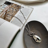 S925 Silver Geometric Pendant Chain Necklace for Women