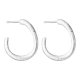 S925 Silver Stud Earrings Small Scrub C Earrings Women's