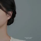 S925 Sterling Silver Twisted Rope Stud Earrings