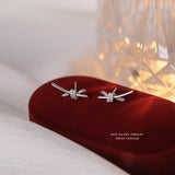 S925 Sterling Silver Twisted Rope Stud Earrings