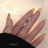 S925 Sterling Silver Twisted Rope Stud Earrings