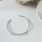 S925 Silver Wave Bracelet for Women