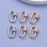 S925 Sterling Silver Turnbuckle DIY Jewelry Button Beaded Accessories