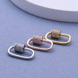 S925 Sterling Silver Turnbuckle DIY Jewelry Button Beaded Accessories