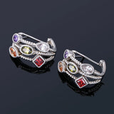 925 Sterling Silver Ear Nails Retro Hollow Earrings for Party Birthday
