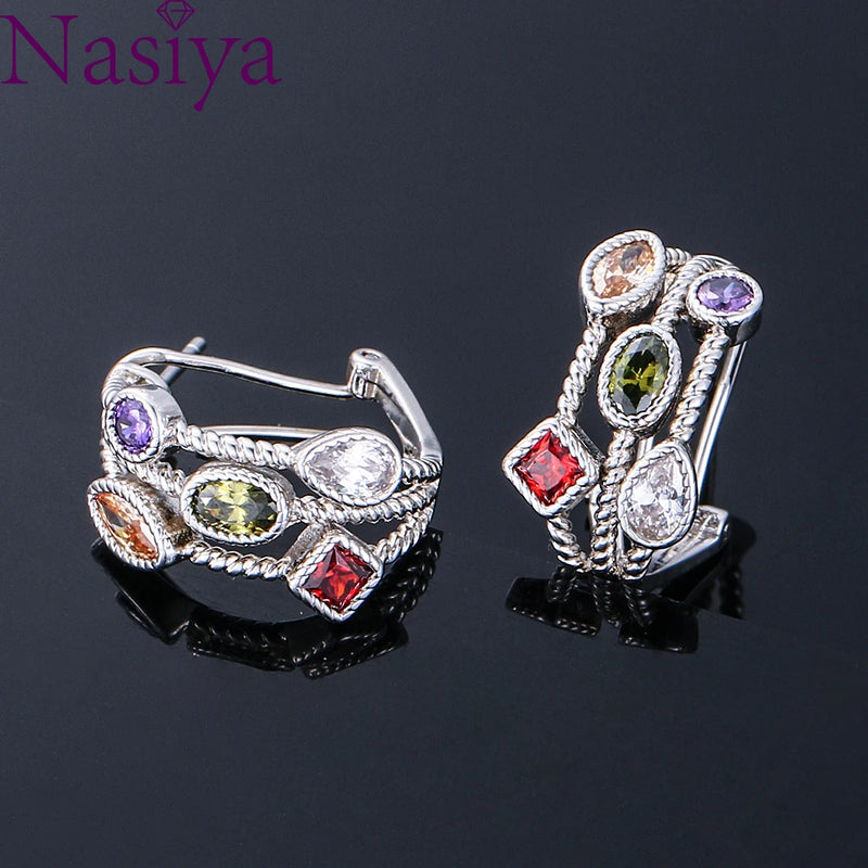 925 Sterling Silver Ear Nails Retro Hollow Earrings for Party Birthday