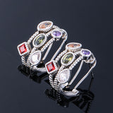 925 Sterling Silver Ear Nails Retro Hollow Earrings for Party Birthday