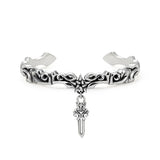 S925 Couple Opening Pendant Bangle Men's Women's Engagement Gift