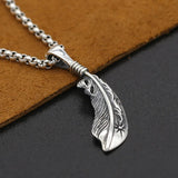 Sterling Silver Eagle Wings Feather Pendants