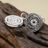 S925 Lucky Rotating Round Thai Silver Pendant