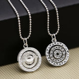 S925 Lucky Rotating Round Thai Silver Pendant