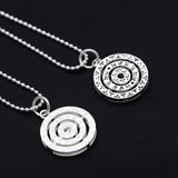 S925 Lucky Rotating Round Thai Silver Pendant