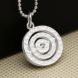 S925 Lucky Rotating Round Thai Silver Pendant