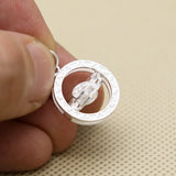 S925 Lucky Rotating Round Thai Silver Pendant