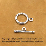 S925 Vintage Style Necklace Buckle for Bracelet DIY