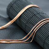 S925 Sterling Silver Necklace Fine Silver Box Chain Men Women
