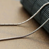 S925 Sterling Silver Necklace Thai Silver Chain Retro Vintage Men Women