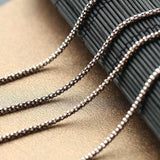 S925 Sterling Silver Necklace Vintage Chain Retro Thai Silver Hypoallergenic
