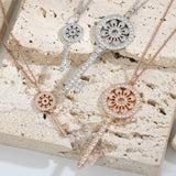 925 Silver Key Necklace with Zircon Inlay, Gift Jewelry