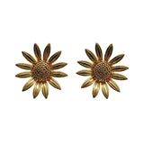 S925 Sunflower Earrings for Women Wedding