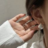 S925 Sterling Silver Round Ball Earrings