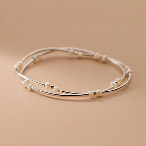 S925 Silver Pearl Beads Choker Necklace 14K Plated Wedding Gift