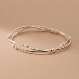 S925 Silver Pearl Beads Choker Necklace 14K Plated Wedding Gift