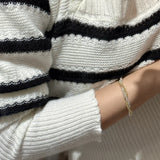 S925 Sterling Silver CONTRAST Twisted Wire Winding Rope Bracelet Retro Jewelry