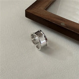 S925 Sterling Silver Wide Face Heavy Industry Fashion Bracelet
