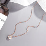 S925 Sterling Silver Bubble Platinum Rose European American Ladies Holiday