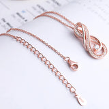 S925 Sterling Silver Ladies Necklace European and American Ladies Pendant