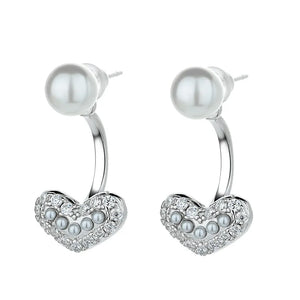 S925 Sterling Silver Sweet Ladies Earrings European American Holiday