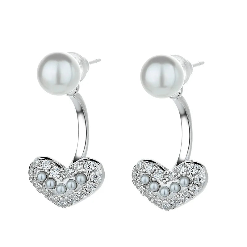 S925 Sterling Silver Sweet Ladies Earrings European American Holiday