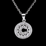 S925 Silver Letter C Necklace Zircon Clavicle Chain Gift