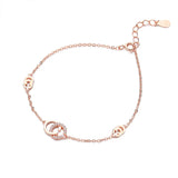 Sterling Silver Double C Bracelet for Her
