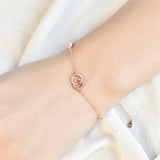 Sterling Silver Double C Bracelet for Her