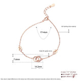 Sterling Silver Double C Bracelet for Her