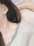 S925 Silver Zircon Flower Earrings