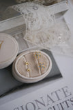 S925 Silver Zircon Flower Earrings