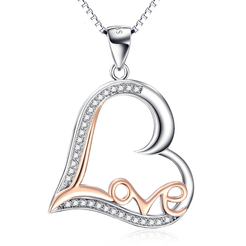 S925 Love Letter Necklace Hot Love Pendant Necklace