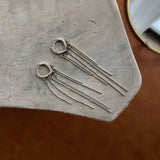 S925 Love Tassel Ear Clip High-End