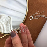 S925 Love Tassel Ear Clip High-End