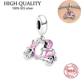 S925 Silver Bulb Pendant Charm for Bracelet Necklace Gift