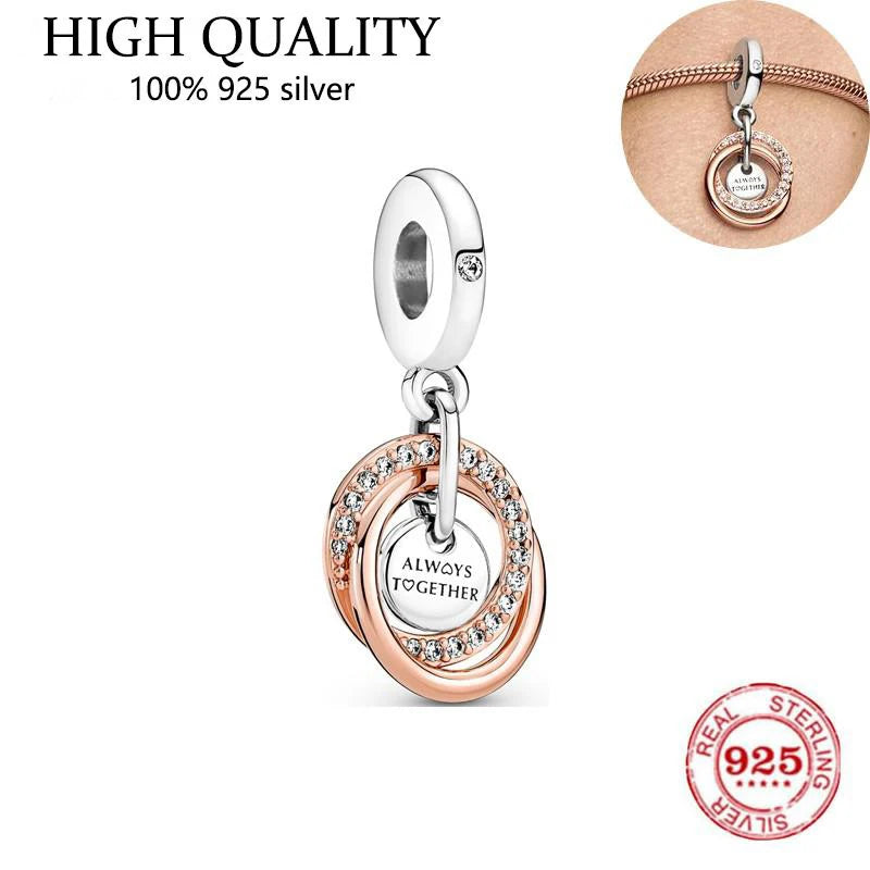 S925 Silver Bulb Pendant Charm for Bracelet Necklace Gift