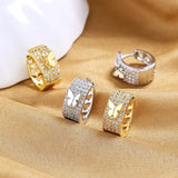 925 Sterling Silver Butterfly Zircon Hoop Earrings Women Wedding Gift