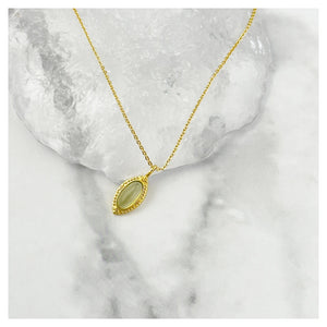 S925 Silver Green Agate Necklace for Woman Personalized Jewelry