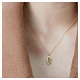 S925 Silver Green Agate Necklace for Woman Personalized Jewelry