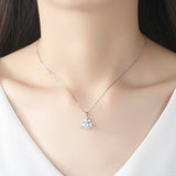 S925 Zodiac Zircon Pendant Necklace for Women