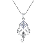 S925 Zodiac Zircon Pendant Necklace for Women