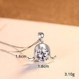 S925 Zodiac Zircon Pendant Necklace for Women